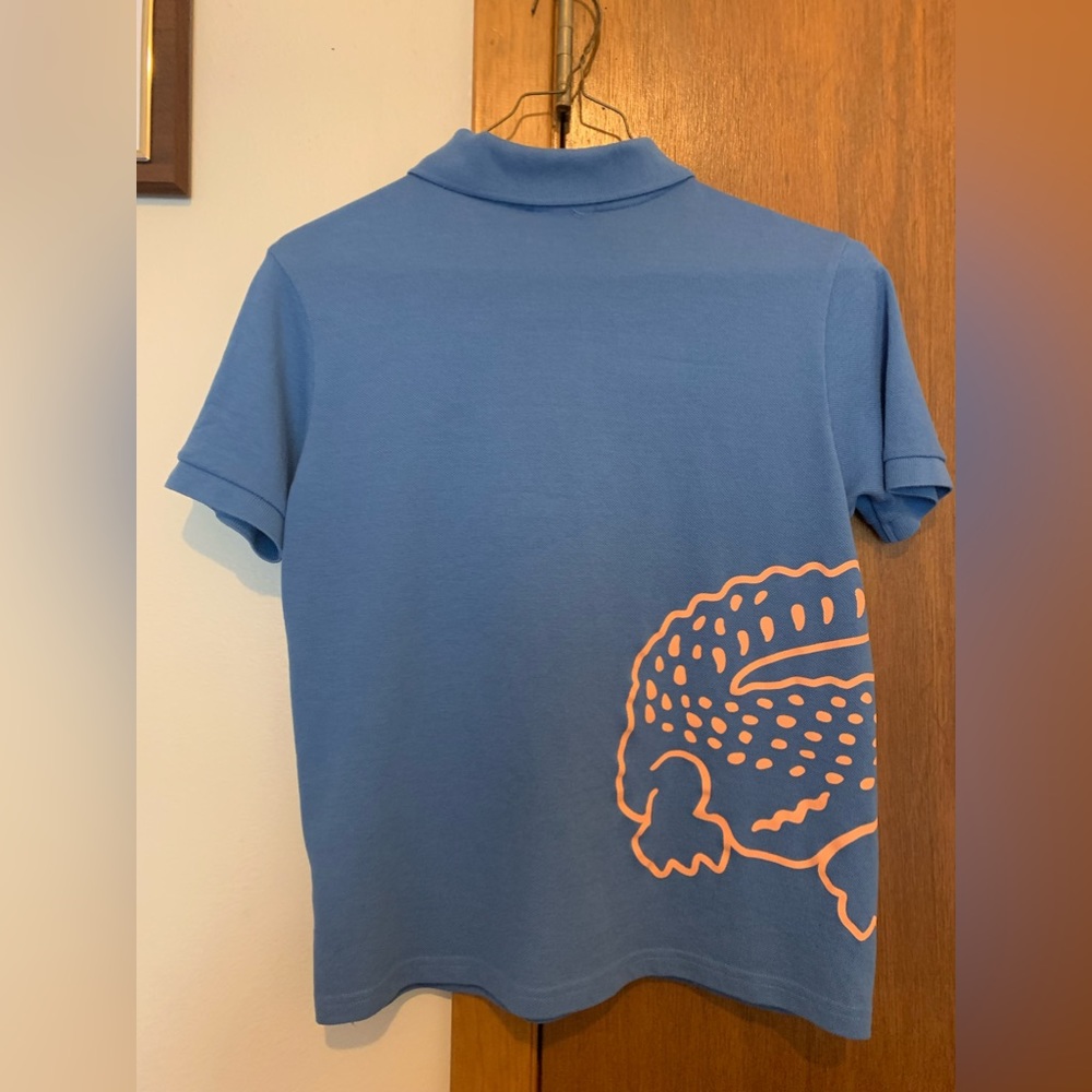 Boys’ Crocodile Print Cotton Piqué Polo sz 14 - Picture 2 of 4